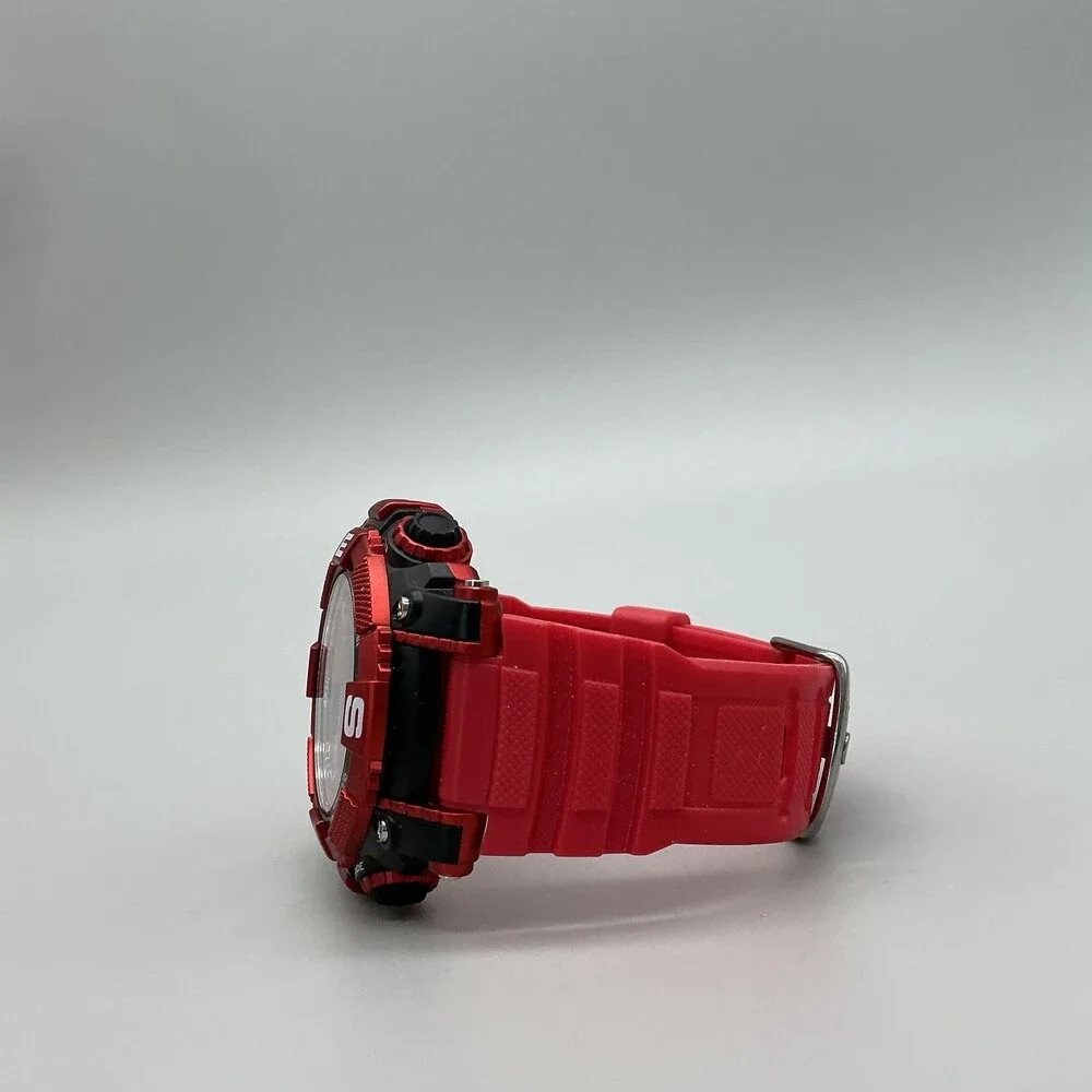 Armitron Pro Sport 40/8284 Mens Watch 53mm Camo Digital Red Resin Alarm 100m